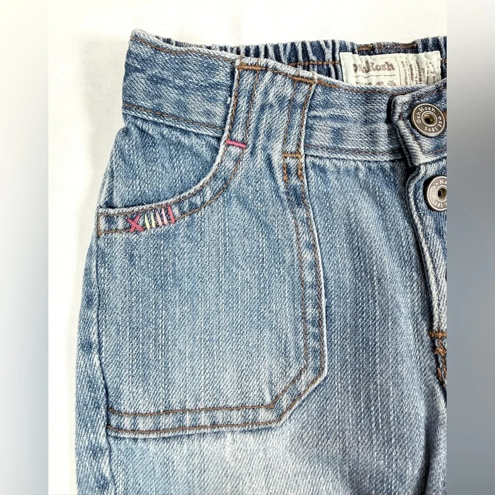 VINTAGE OSHKOSH BGOSH Toddler Girl Jeans Floral 18M Cottagecore‎ 90s Y2K Classic